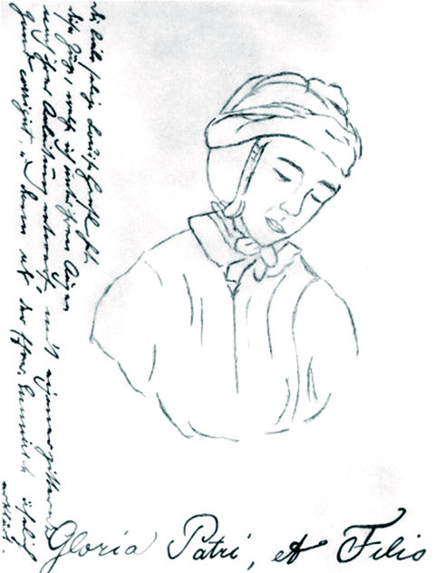 Zeichnung von Clemens Brentano
